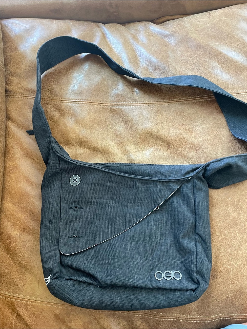 OGIO Black Compact Crossbody Messenger Bag